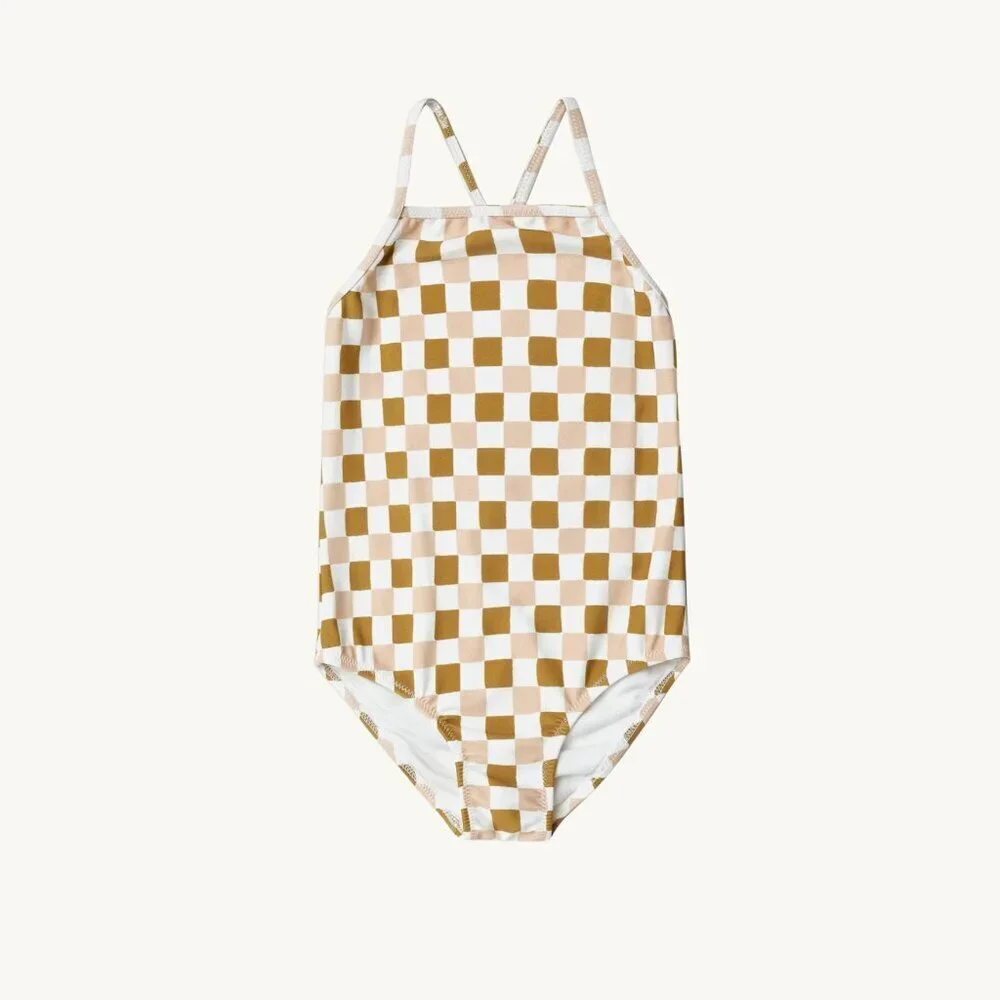 NWT - Rylee + Cru Sky one piece vintage check​​​